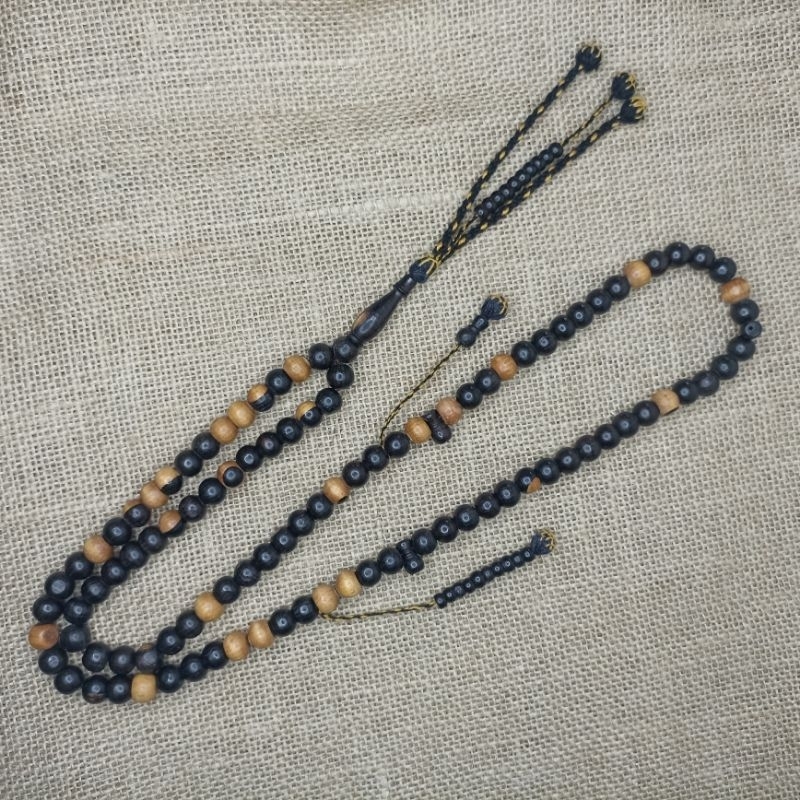 Tasbih Tijani dan Syadzili Kayu Abanos Abanus Original