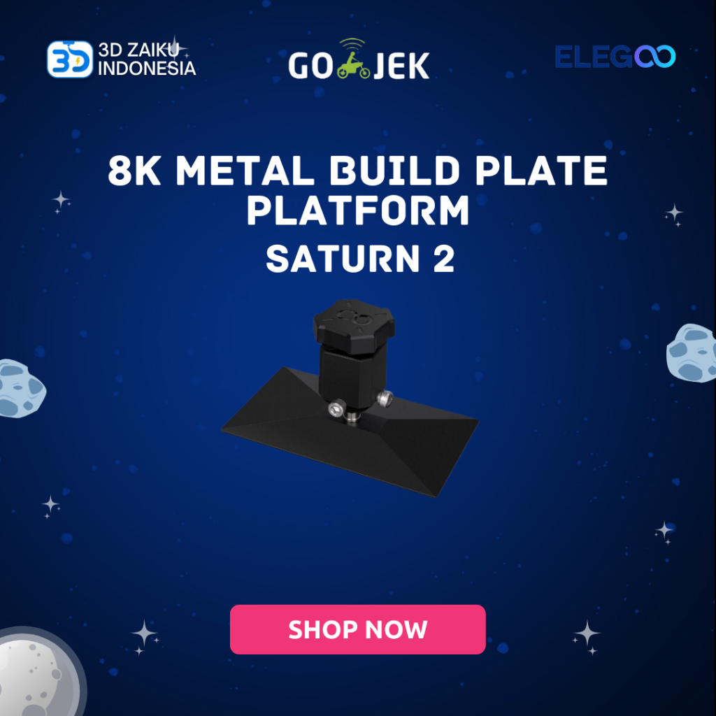 Original ELEGOO Saturn 2 8K Metal Build Plate Platform