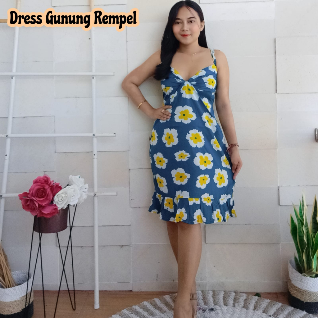 DRESS GUNUNG PENDEK REMPEL