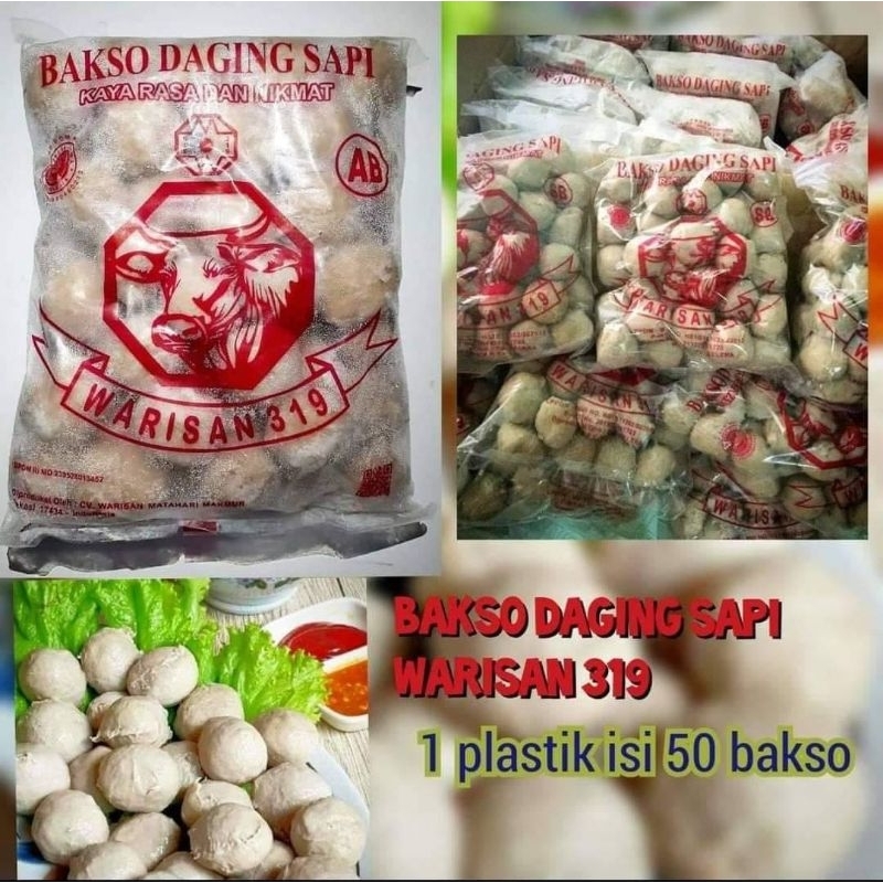 

BAKSO WARISAN 319 / Baso Sapi Warisan 319 Merah Isi 50