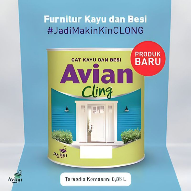 cat kayu besi avian cling kilap dan cepat kering 1kg