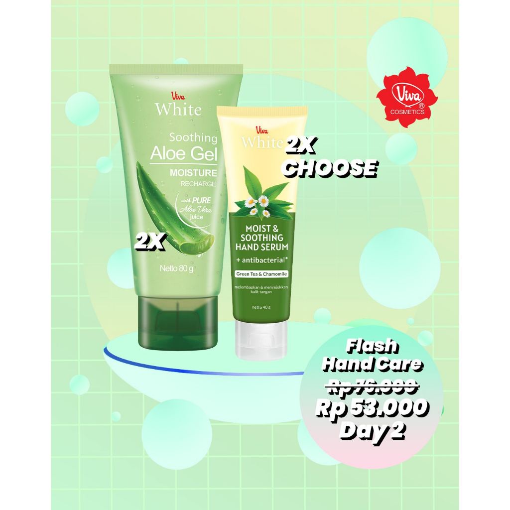 Paket 2 VW Hand Serum, 2 VW Soothing Aloe Gel