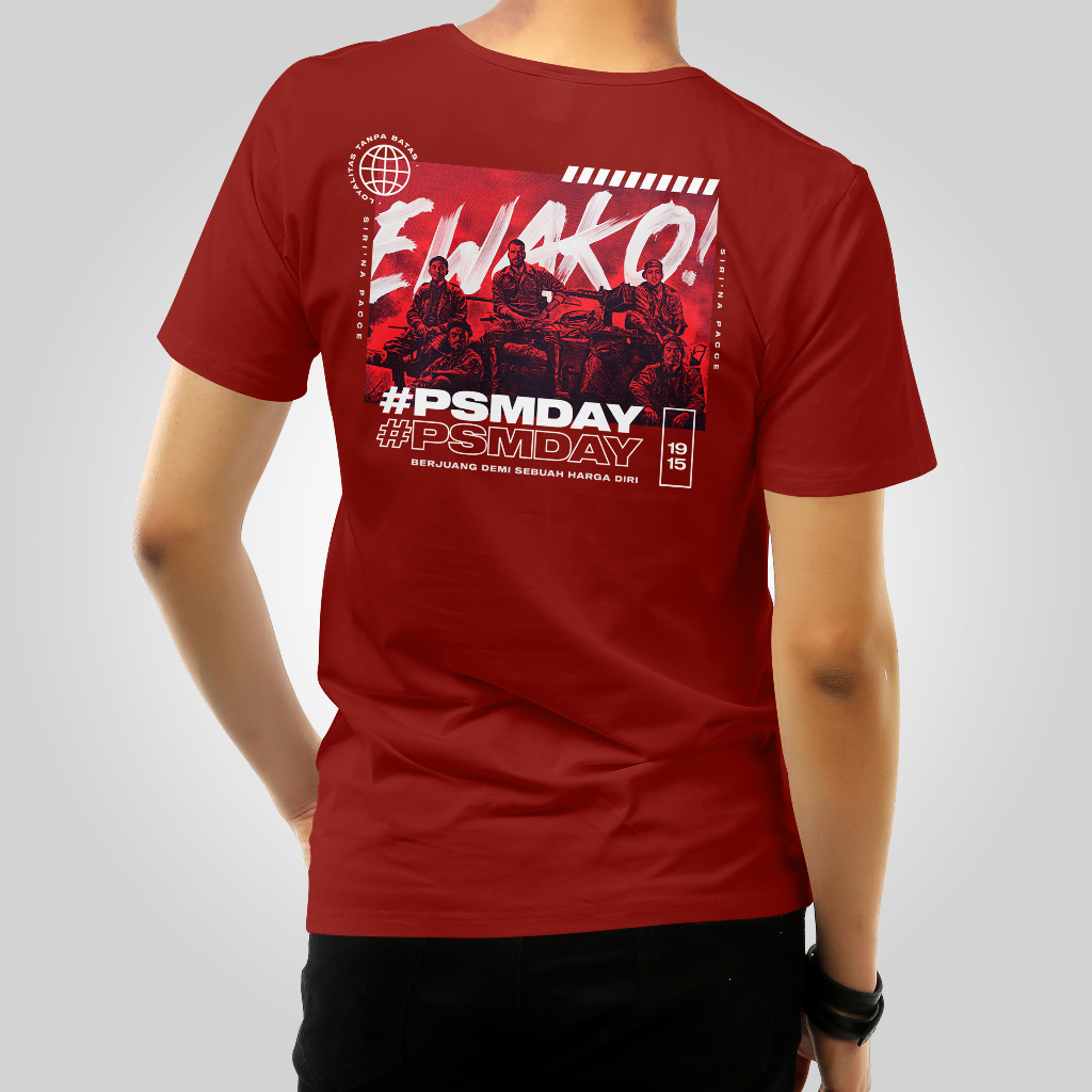 Kaos PSM Makassar PSMDAY/ Baju Ewako PSM Makassar