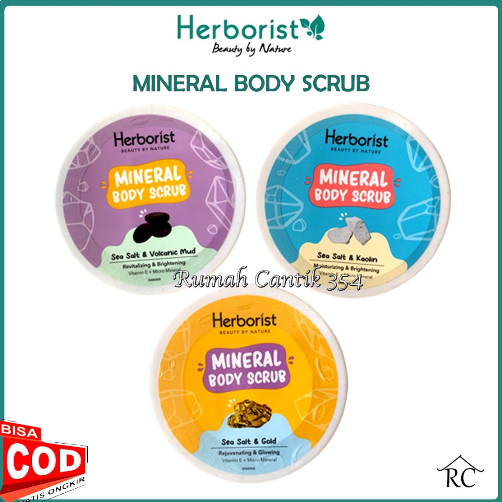 HERBORIST Mineral Body Scrub Tersedia 3 Varian