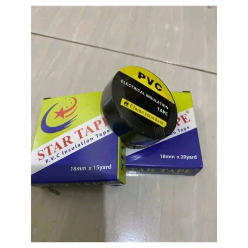 

ISOLASI LISTRIK STAR TAPE 18 MM x 15 YARD ISOLASI LISTRIK PVC ISOLASI LISTRIK