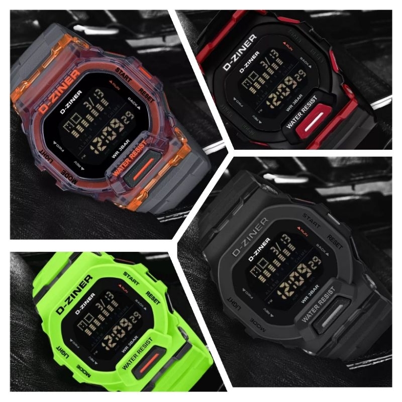 (COD) NC82 JAM TANGAN PRIA D-ZINER / JAM TANGAN DIGITAL MURAH /JAM TANGAN PRIA D-ZINER