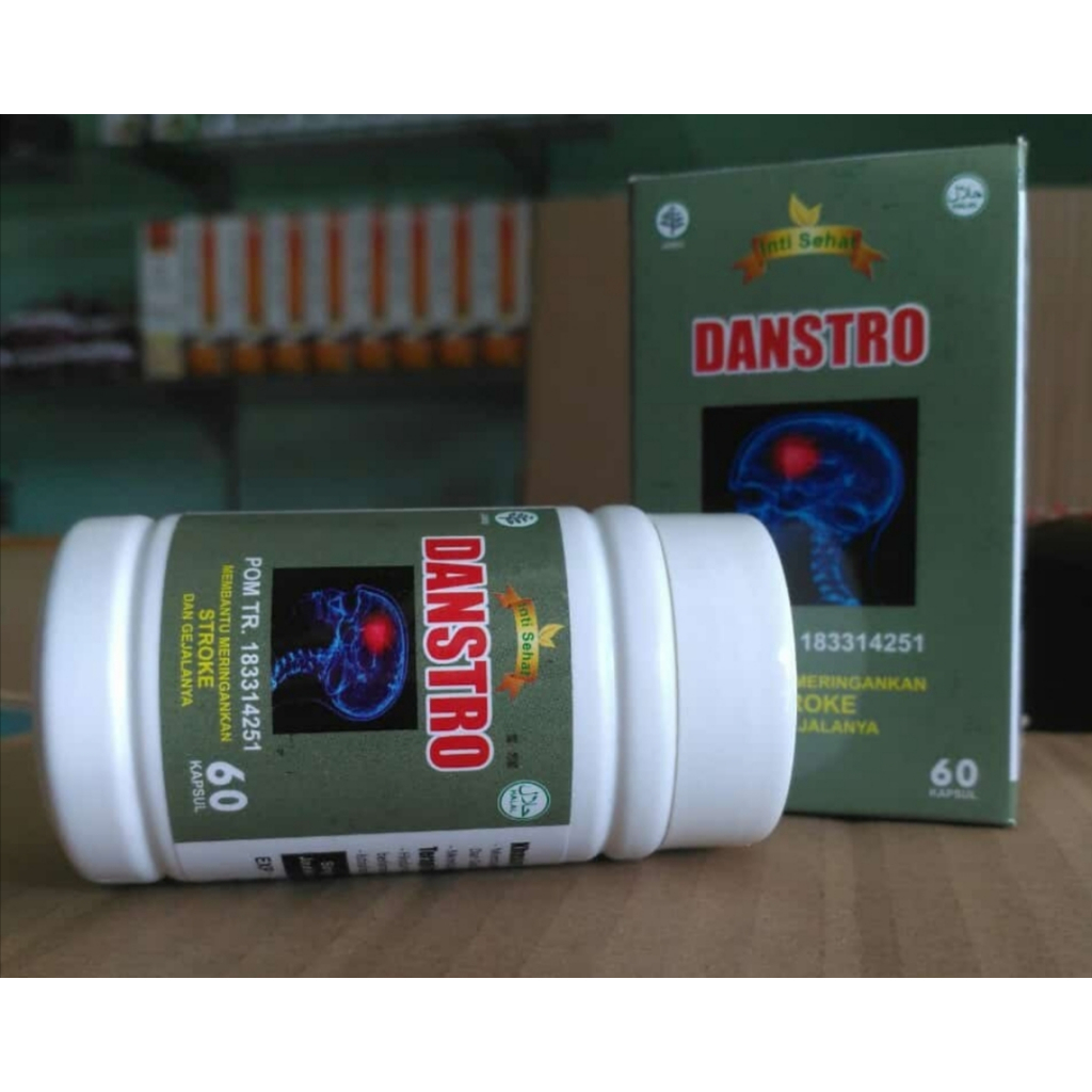 obat herbal kapsul danstro original isi 60 kapsul khasiat ampuh Membantu meringankan stroke dan geja