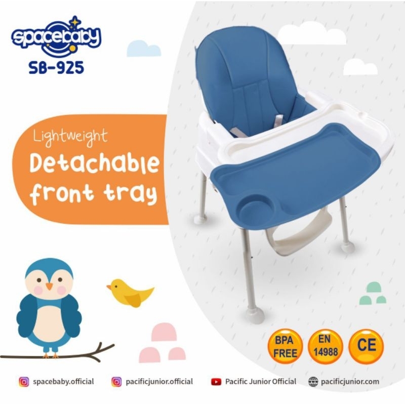 High chair spacebaby SB 925 6in1 Multifunction/kursi makan bayi