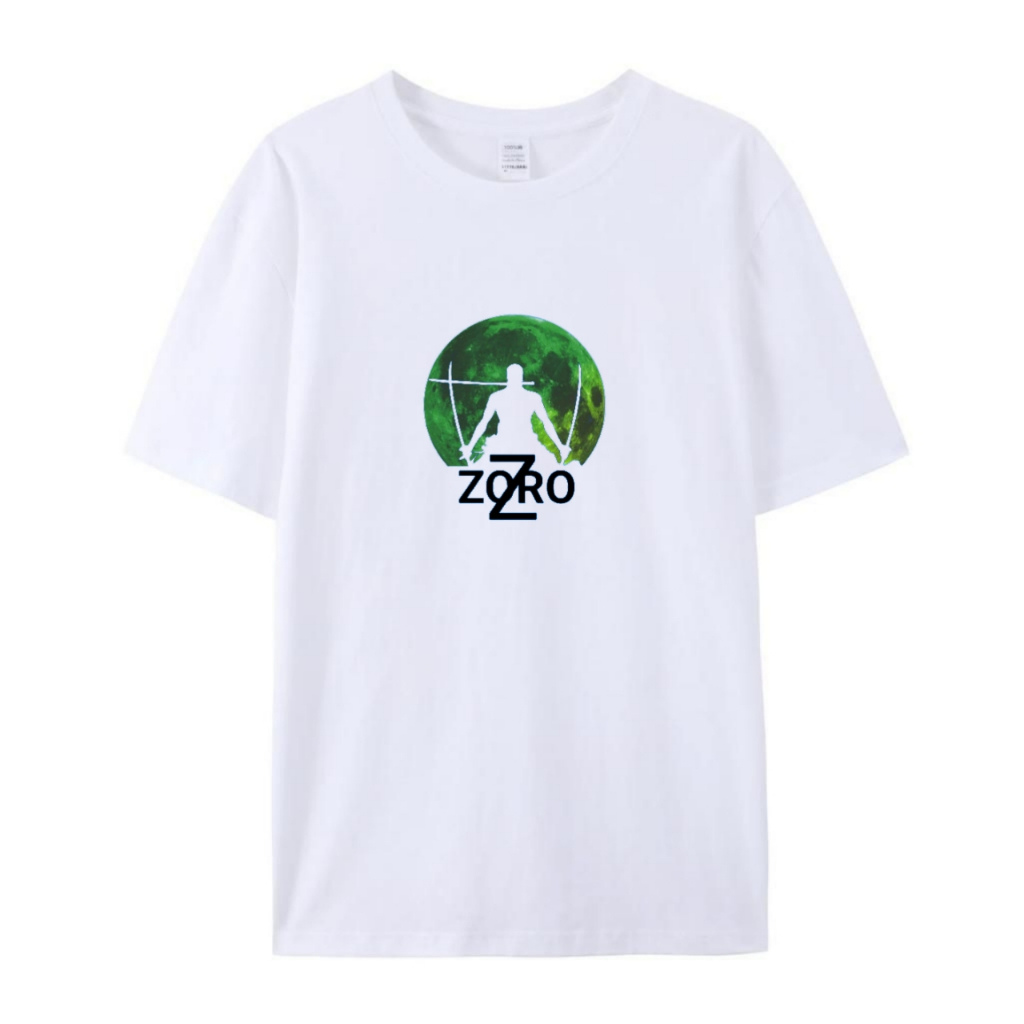 Kaos pria atasan dewasa polos kaos oblong pria kaos cowok lengan pendek zorro moon