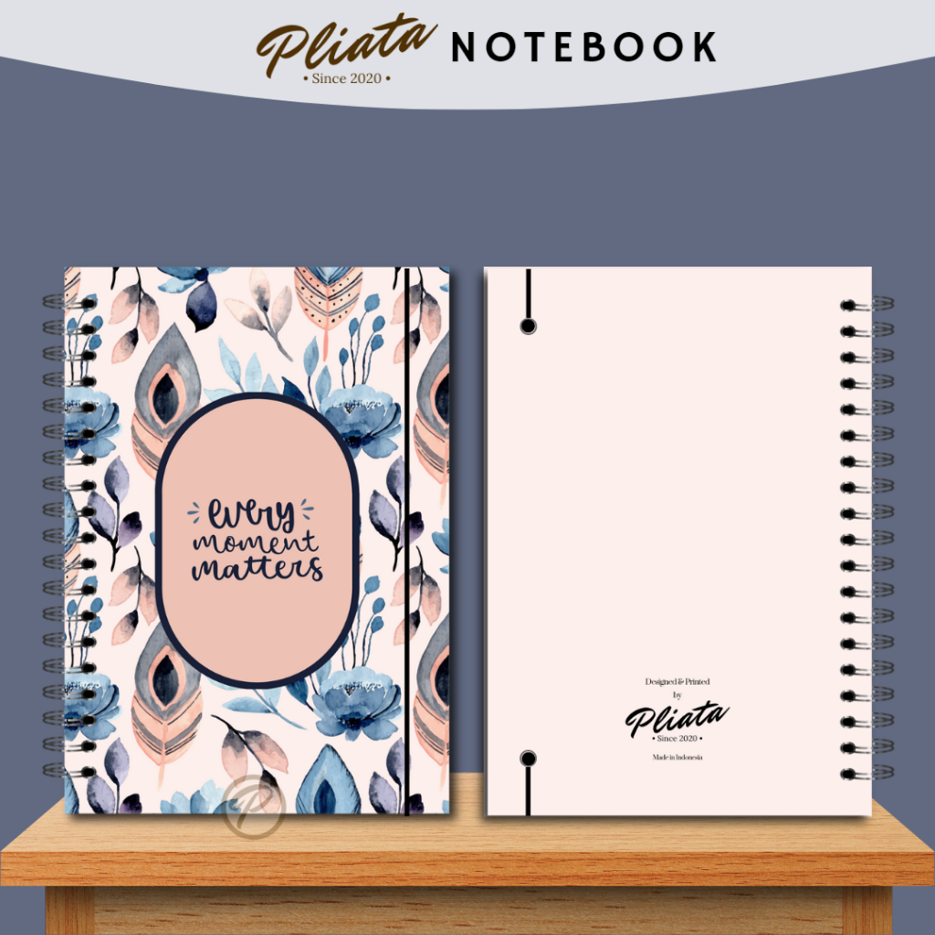 PLIATA NOTEBOOK SPIRAL - (PN92) Floral 10 - Softcover Doft Aesthetic Book Buku Tulis