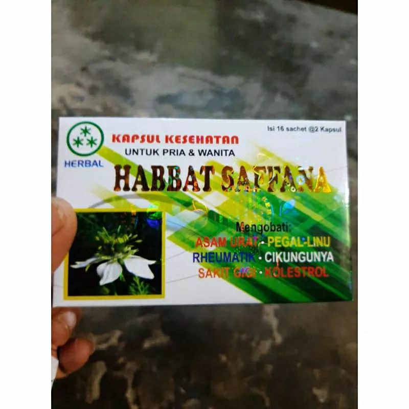 

habbat saffana kapsul asam urat original 100%(harga promo)