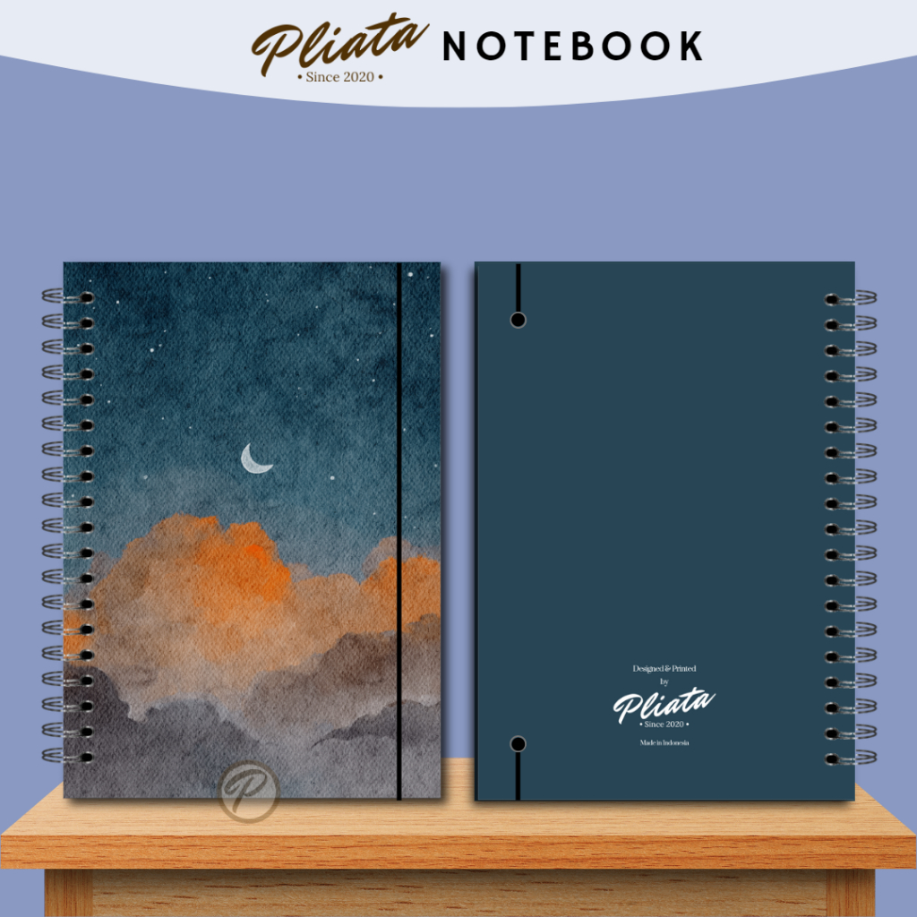 PLIATA NOTEBOOK SPIRAL - (PN95) Abstract 2 - Softcover Doft Aesthetic Book Buku Tulis
