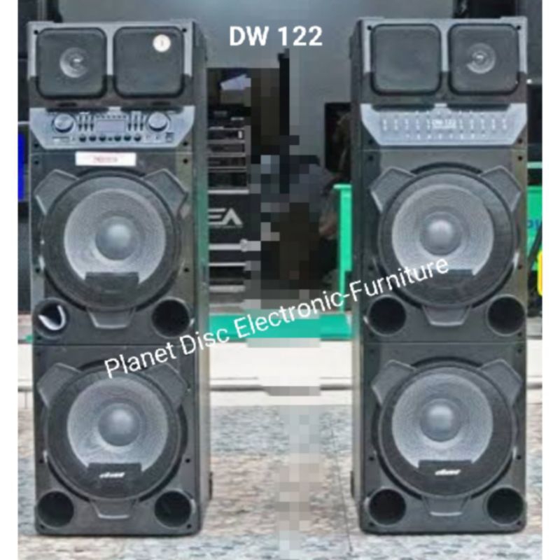Speaker Active DAT 12 inchi double Bass DW122 speaker bluetooth