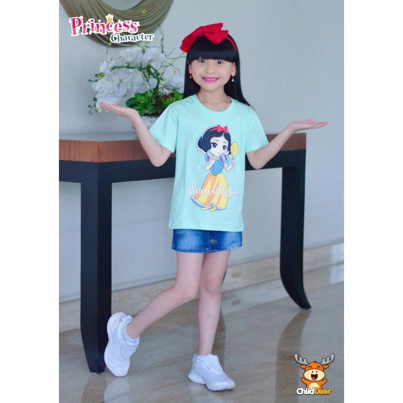 KAOS ANAK PRINCESS CHARACTER /KAOS ANAK / KAOS BRANDED / BAJU ANAK BRANDED / KAOS ANAK BRANDED