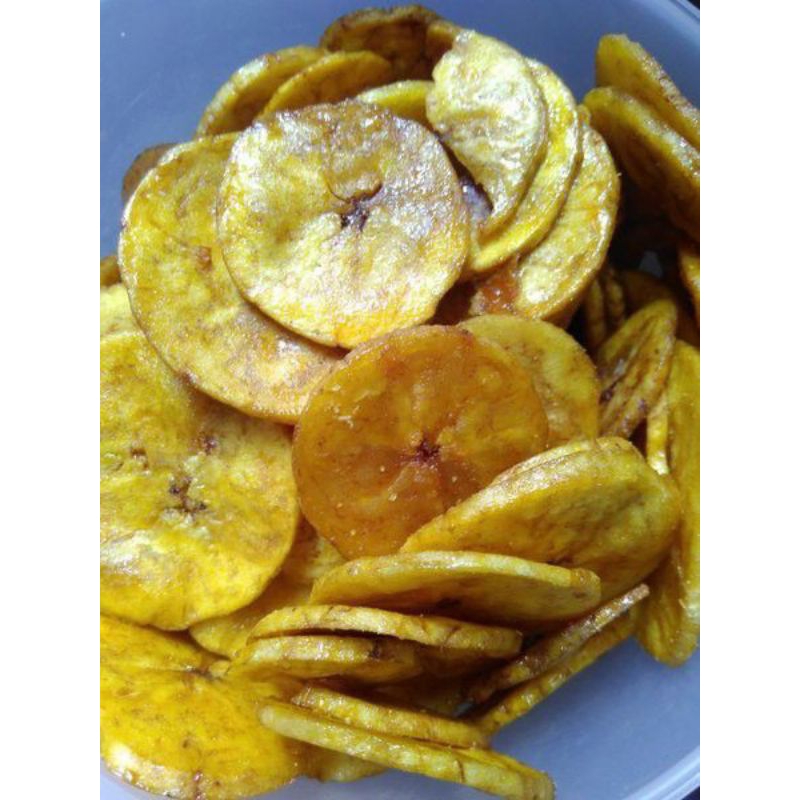 

keripik pisang bulat manis gurih