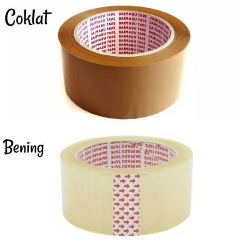 

Lakban Daimaru Bening & Coklat 48mm x 90 Yard 2 Inch Isolasi [Per Pcs]