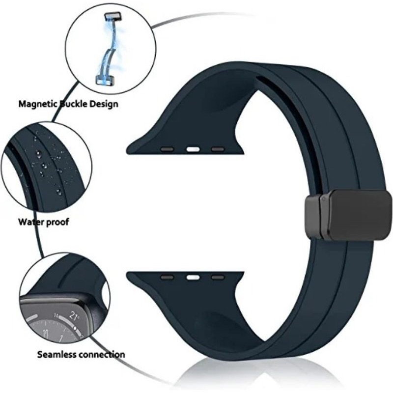 Strap Apple Watch Silicone Magnetic Band iWatch Series 1/2/3/4/5/SE/6/7/8/Ultra T500 T55 I8promax Series8