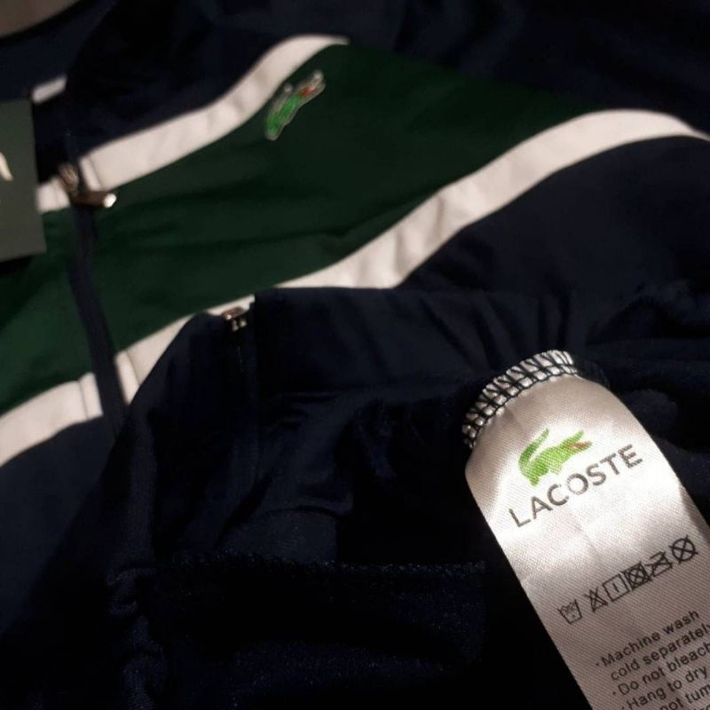 TRACKTOP SWEATER JAKET LACOSTE VINTAGE NEVI FULLTAG &amp; LABEL