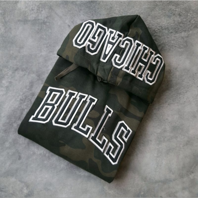 HOODIE JAKET SWEATER CHICAGO BULLS CAMO FULLTAG &amp; LABEL