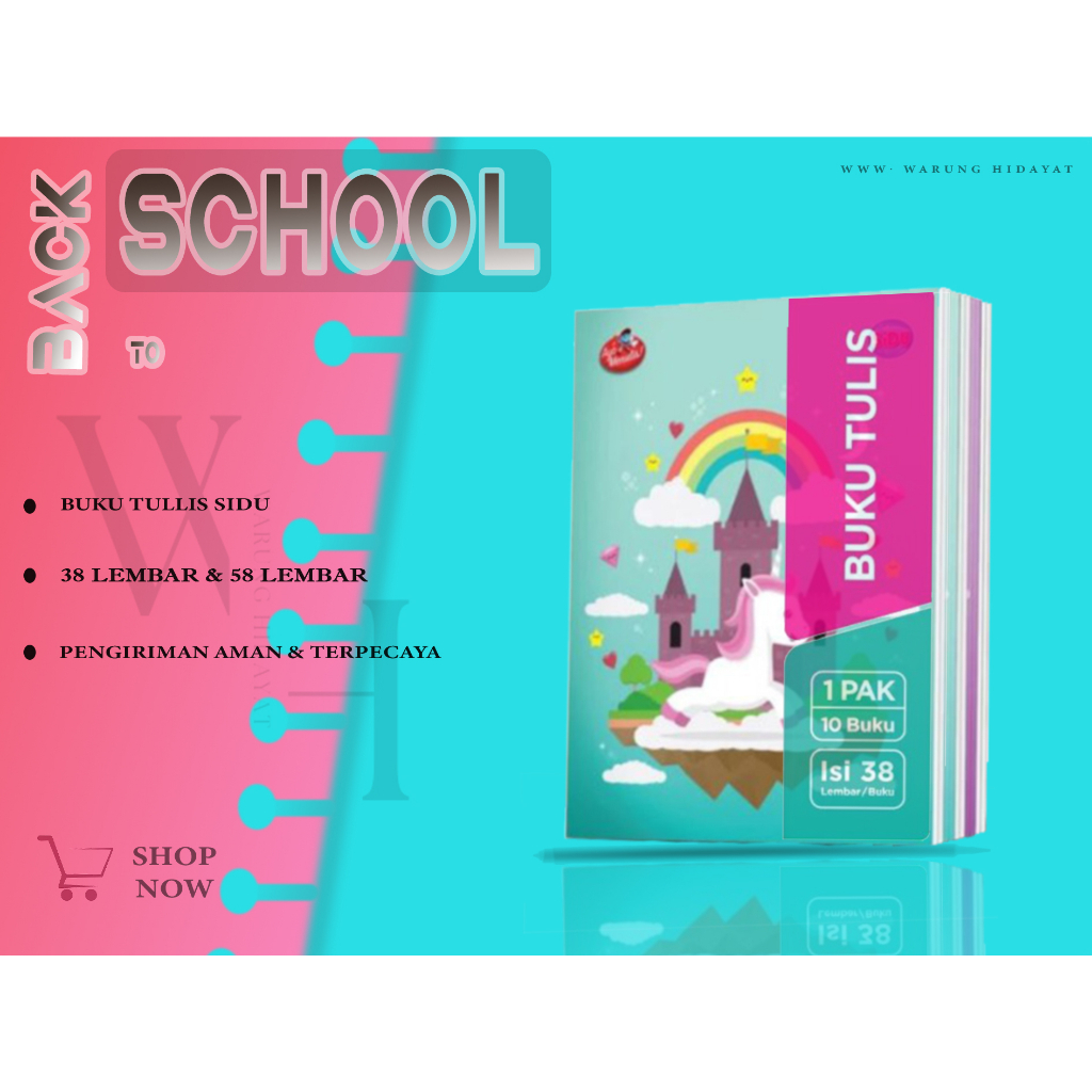 

Notebook & Notepad BUKU TULIS SINAR DUNIA (SIDU)38 LEMBAR 10 BUKU