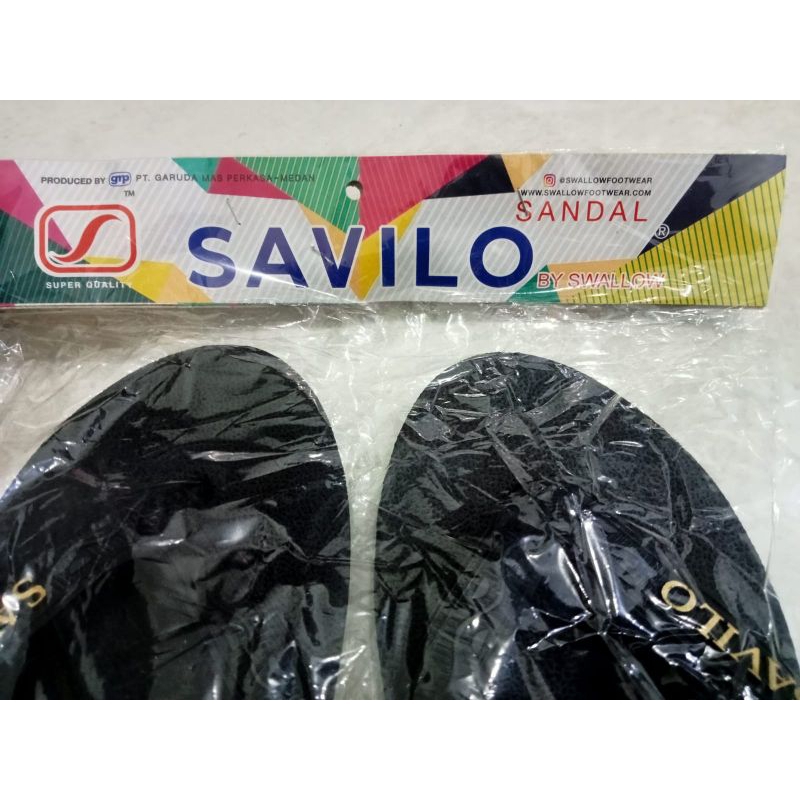 Size 11 Sandal Jepit Savilo Black Gold