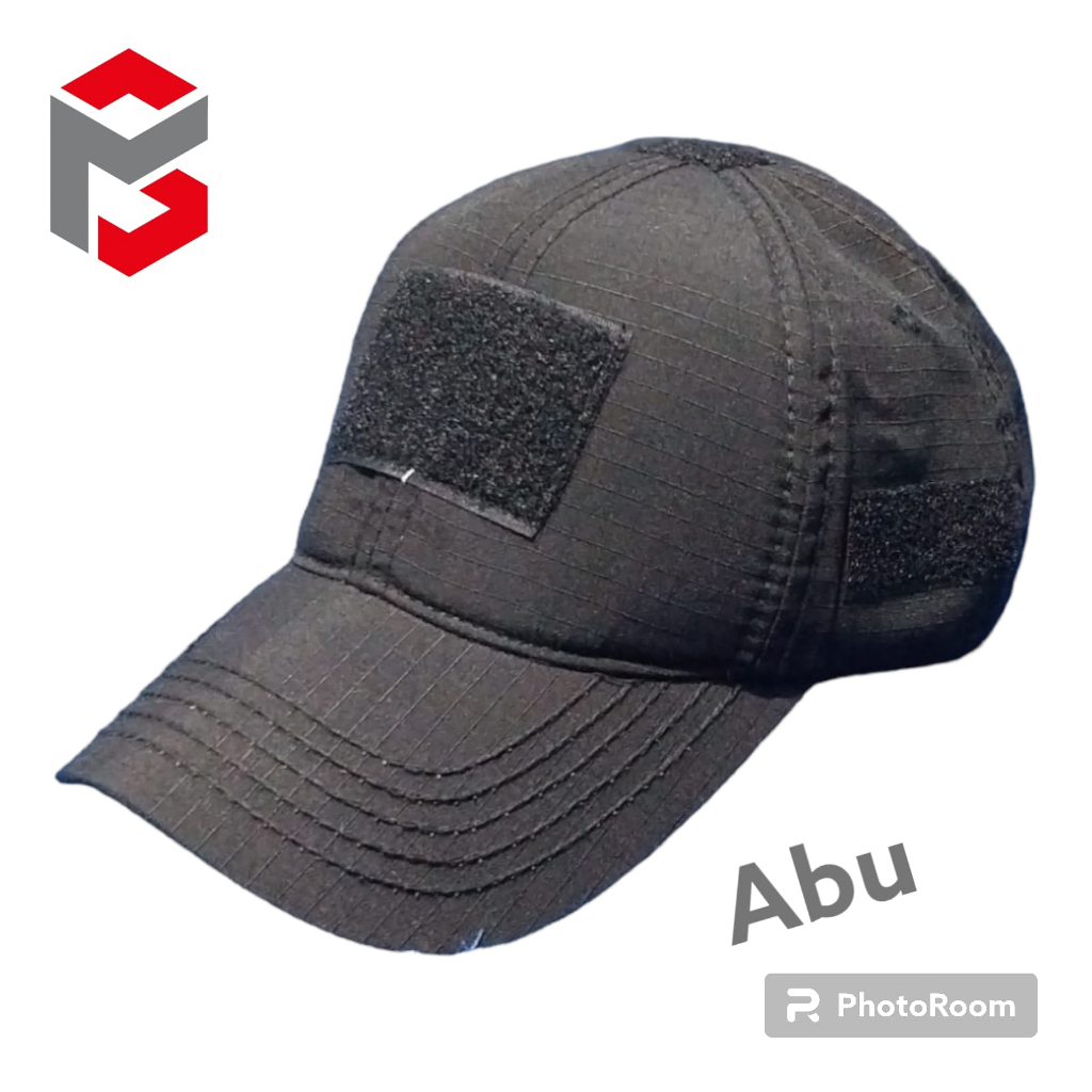 Topi tactical polos topi perekat velcro topi ripstok pria wanita