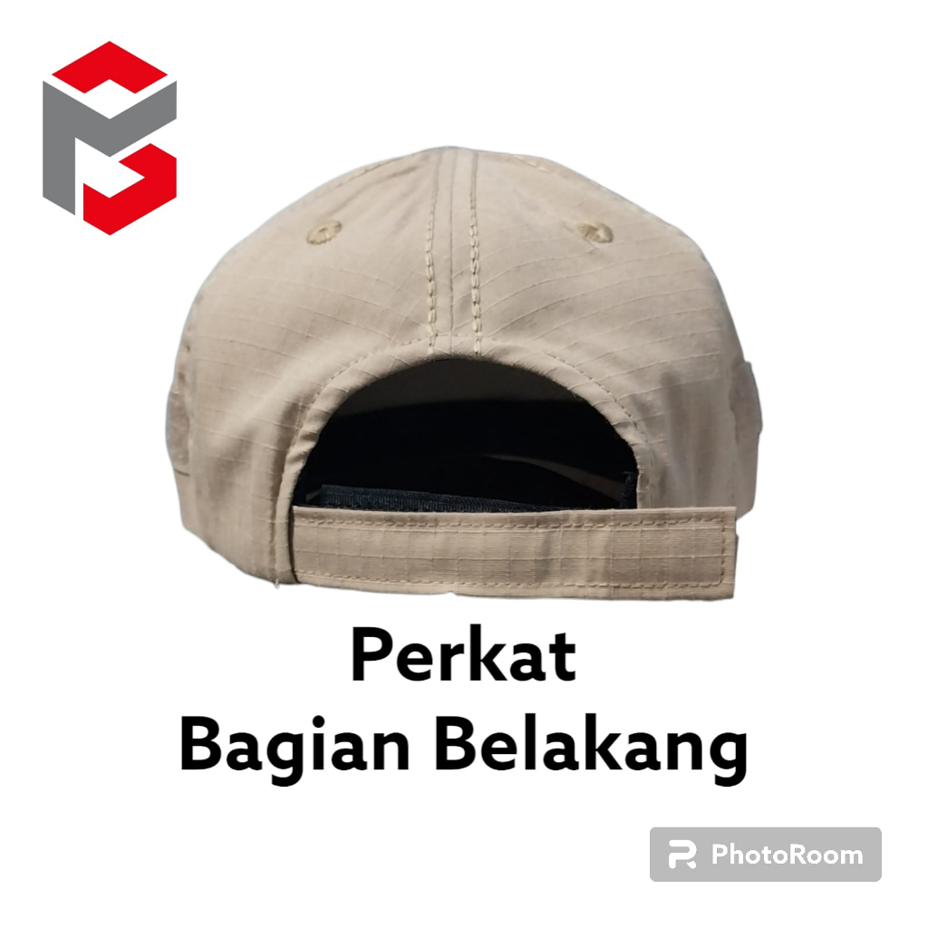 Topi tactical polos topi perekat velcro topi ripstok pria wanita