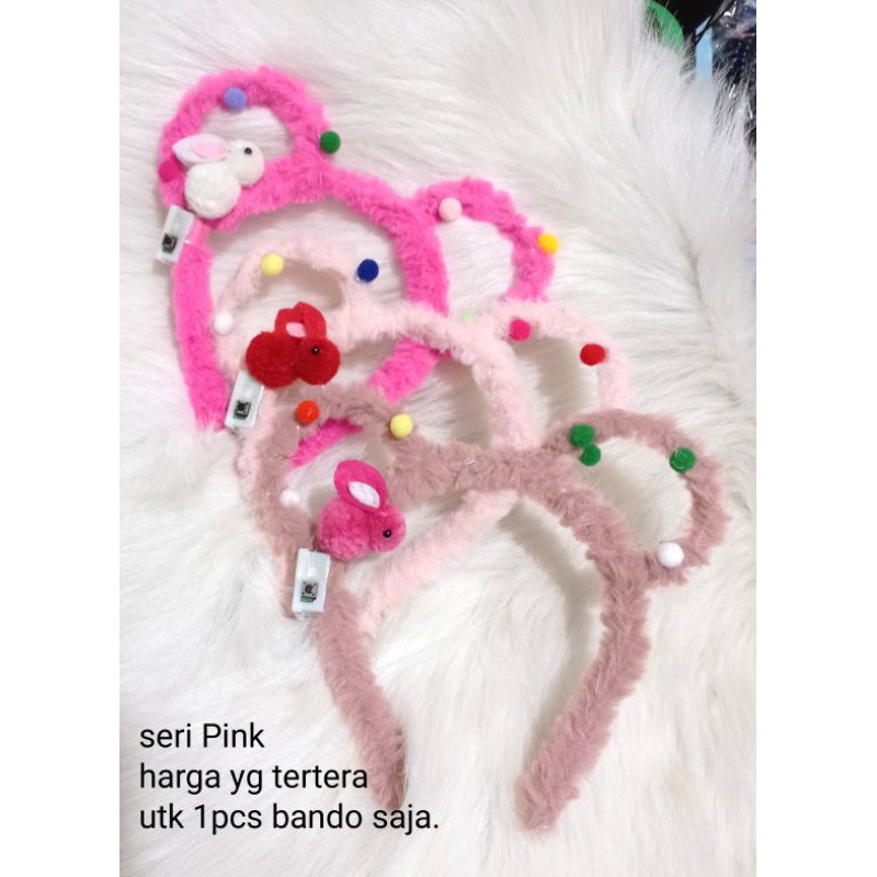 Bando Bunny|Bando Kelinci LED|Bando Bulu|Bando Lampu|Bando Pompom|Bando Boba