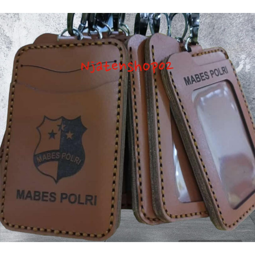 

Lanyard Mabes polri kulit/tempat id card mabes polri