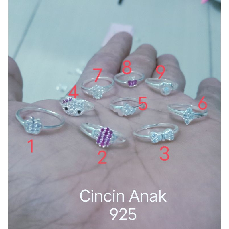 Cincin anak silver925 asli