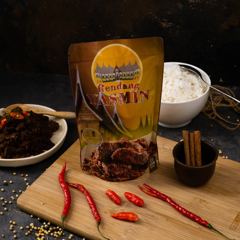 

Rendang Daging Sapi 250g Asli Padang Rendang Yasmin