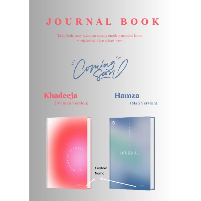 

Notebook Gradasi Buku Tulis Custom Nama A5
