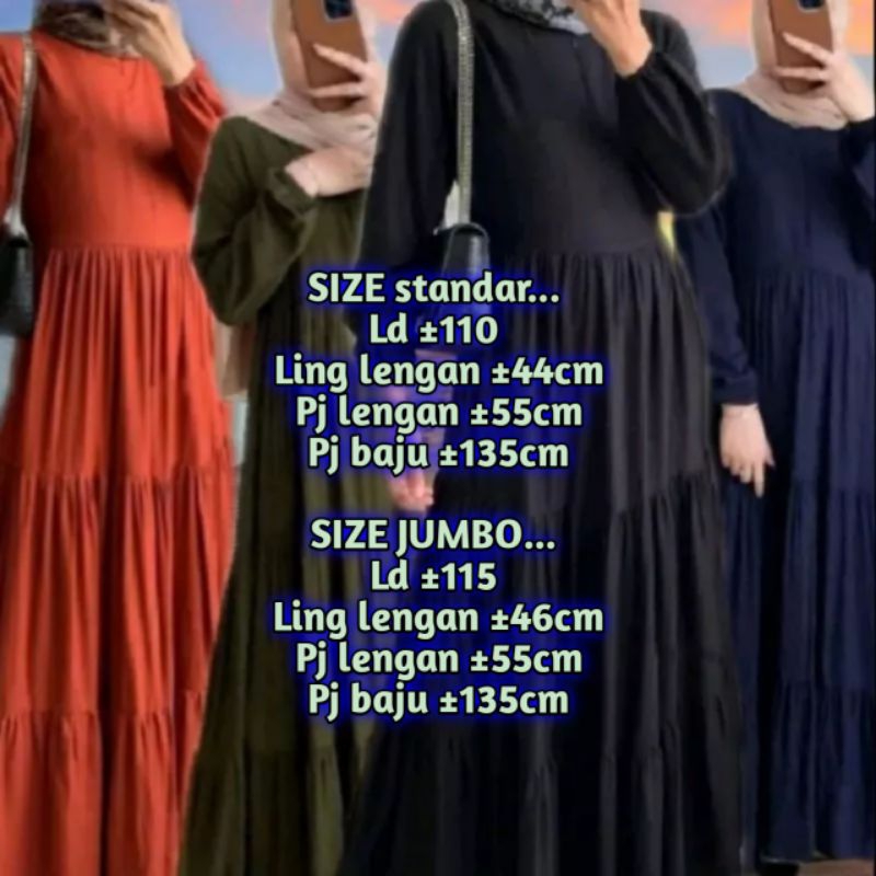 HANUM GAMIS SUSUN POLOS