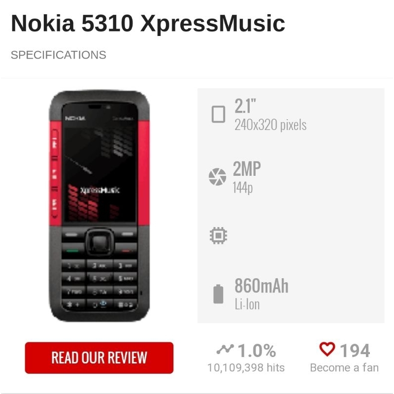 NOKIA 5310 XPRESS MUSIK HP JADUL HP LANGKA UNIK DAN ANTIK HP NOSTALGIA 100% ORIGINAL