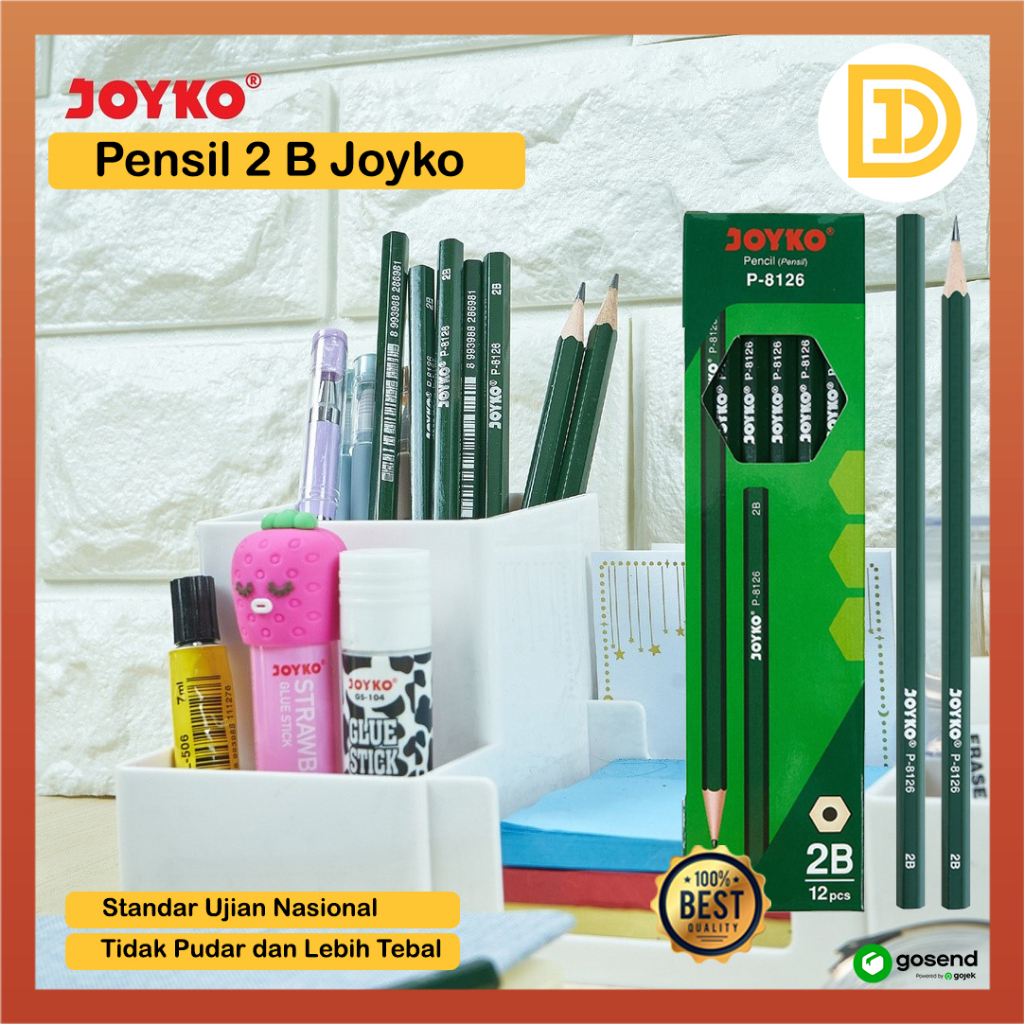 

Pensil 2B Joyko Pencil Tulis Ujian Standar Komputer potlot Sekolah