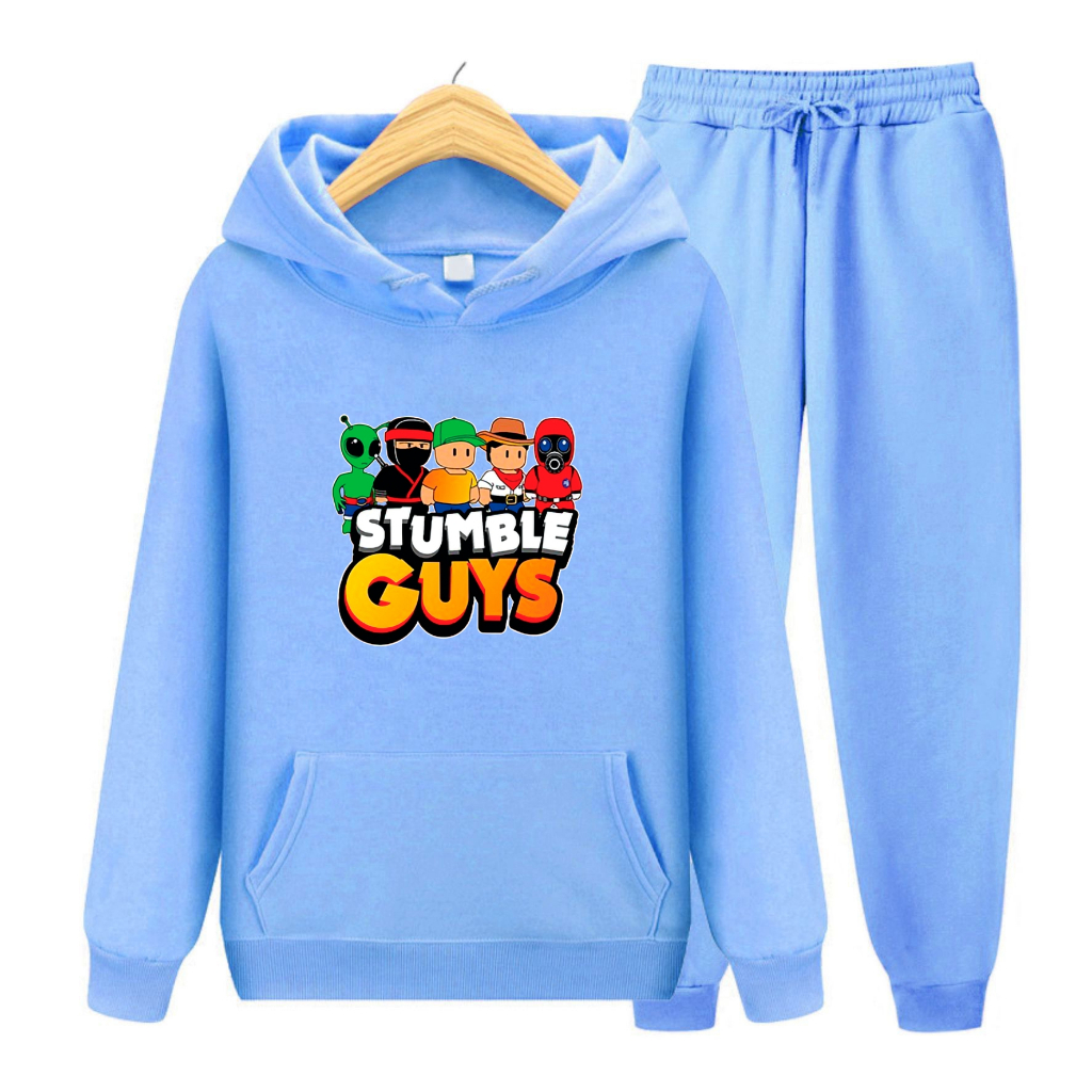 FenishaStore Setelan Sweater Hoodie Anak Stumble Guys ( Atasan &amp; SET Hoodie - Stumble Guys )