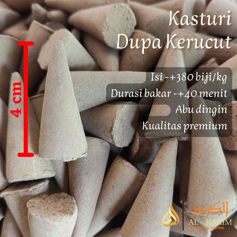 [Isi 380] Kiswah Al Kabah Kasturi Buhur Super Dupa Kerucut Magribi Sulaiman Saudi Arabia Per Kg