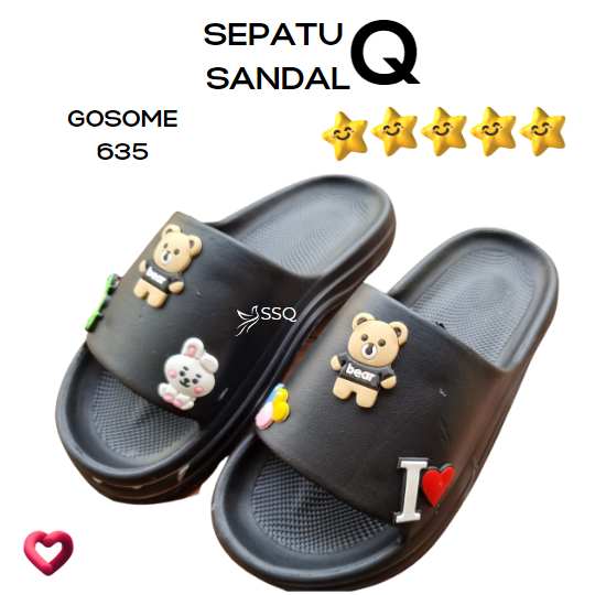 Sandal Selop Wanita GOSOME 635 Phylon Eva Love Bear 36-40