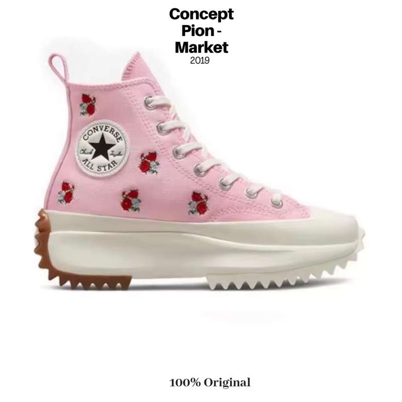 Converse Run Star Hike HI Sunrise Pink/University Red/Egret