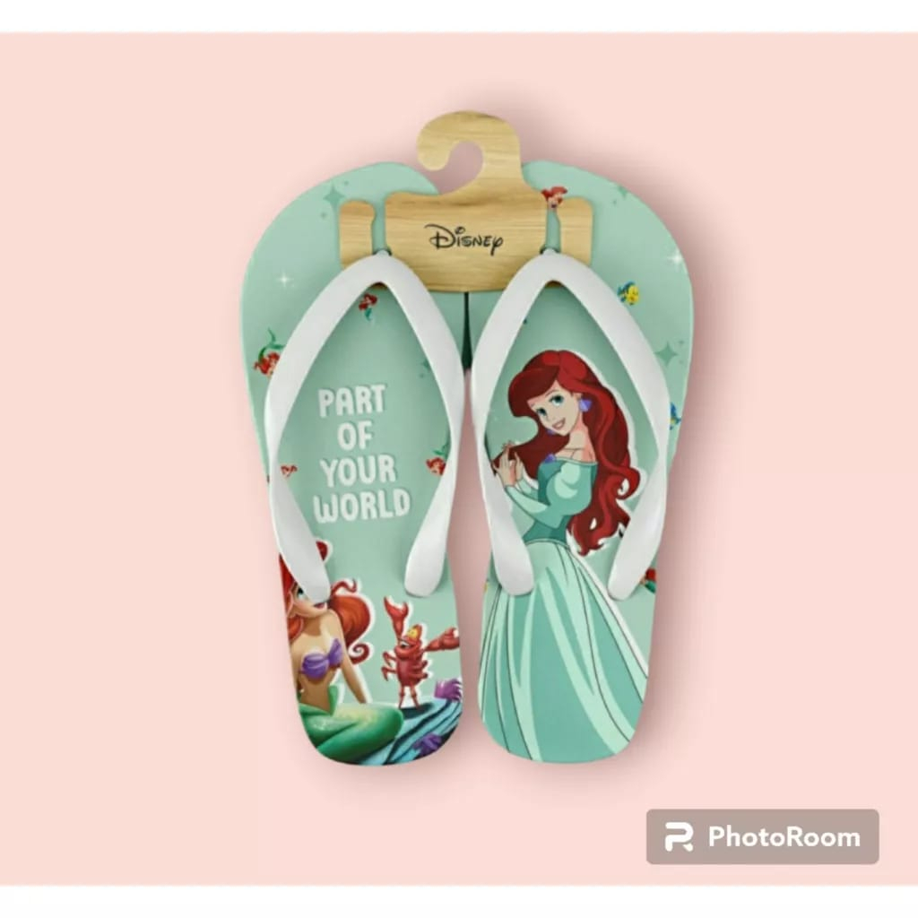 sandal jepit disney princes ariel wanita terbaru