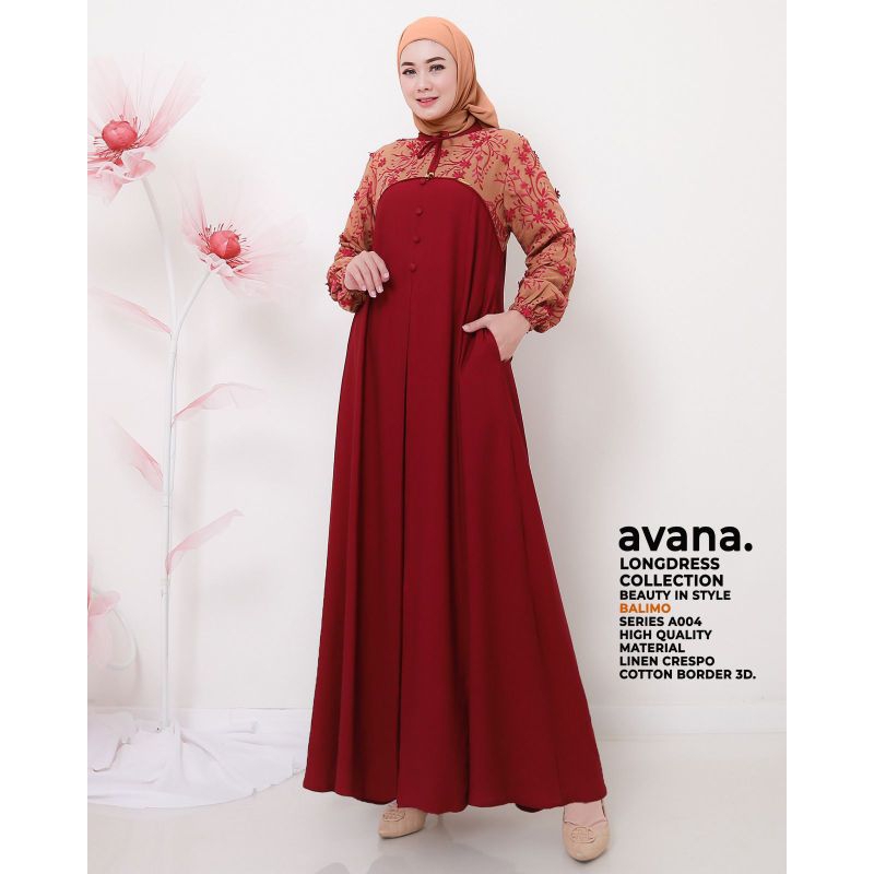 Gamis Dress Wanita Avana By Balimo