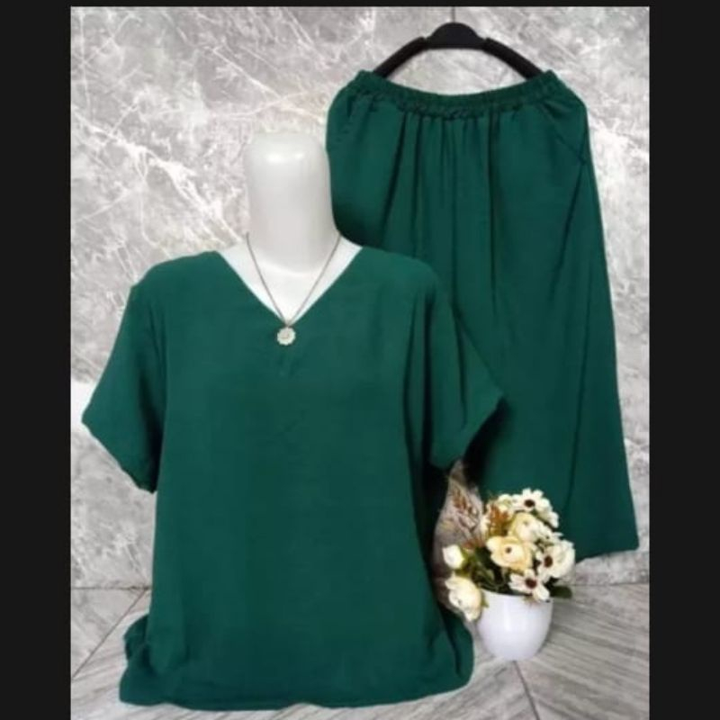 setelan andin terbaru promo terbaru setelan polos nagita pakaian sehari hari wanita 2023