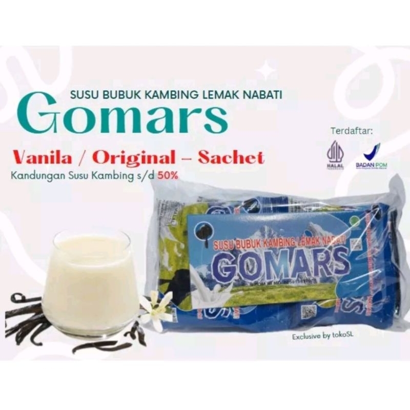 

Susu kambing sachet Gomars Original 200gr