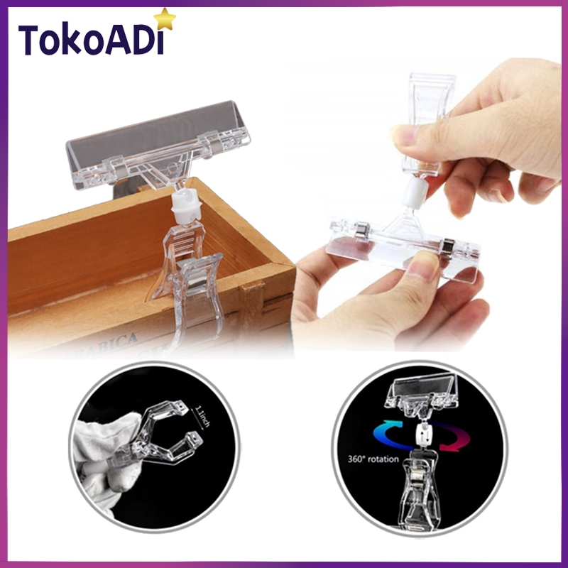 

5 buah Jepitan Harga Transparan/Jepitan Harga Obral/Price Tag/Penjepit Harga Price Tag