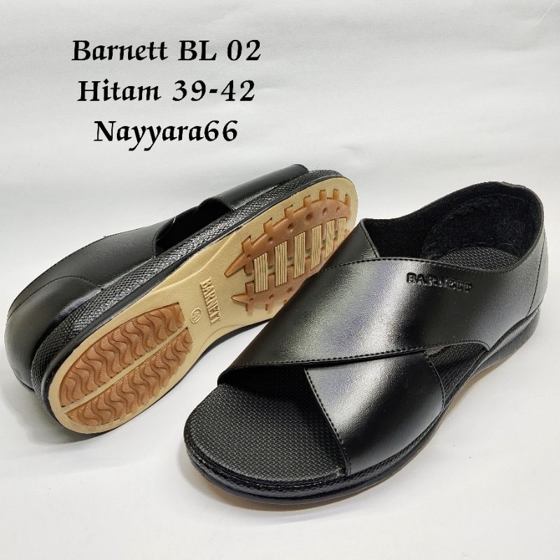 Sepatu sandal pria sandal cowok resleting Barnett original BL 01 BL 02 BL 20 BL 26