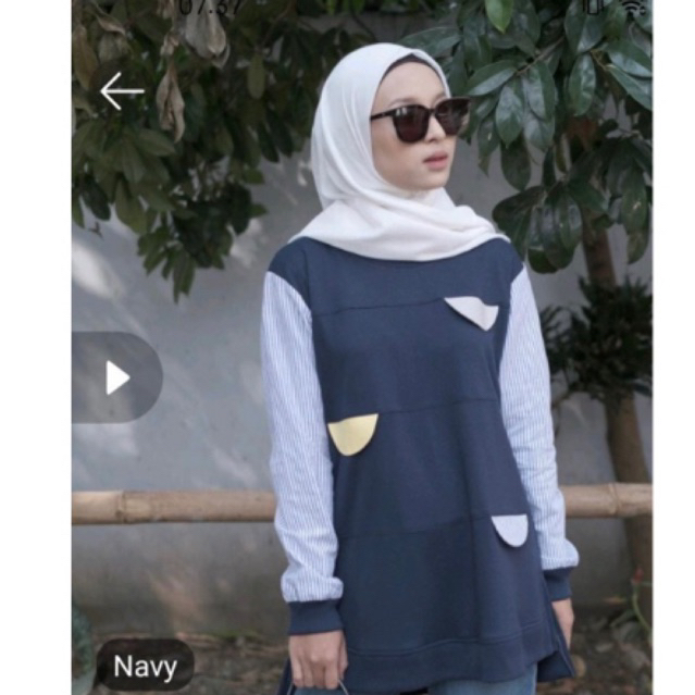 top navy maripi casual