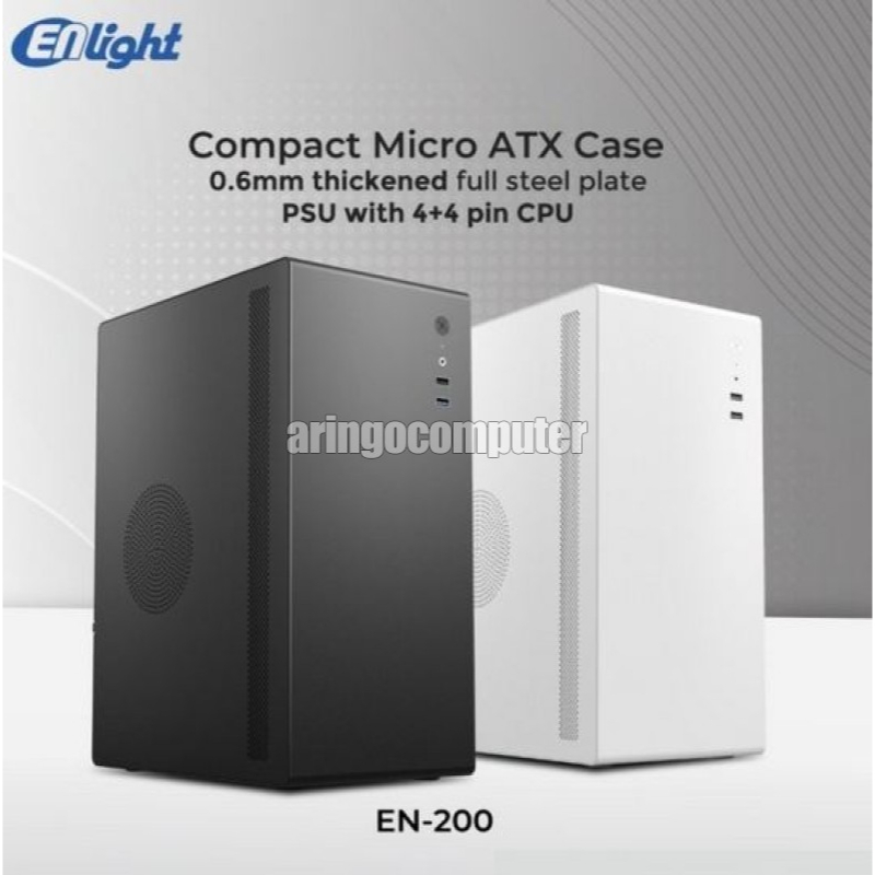 Casing Enlight EN200 M-ATX BLACK (Include PSU Infinity 300W)