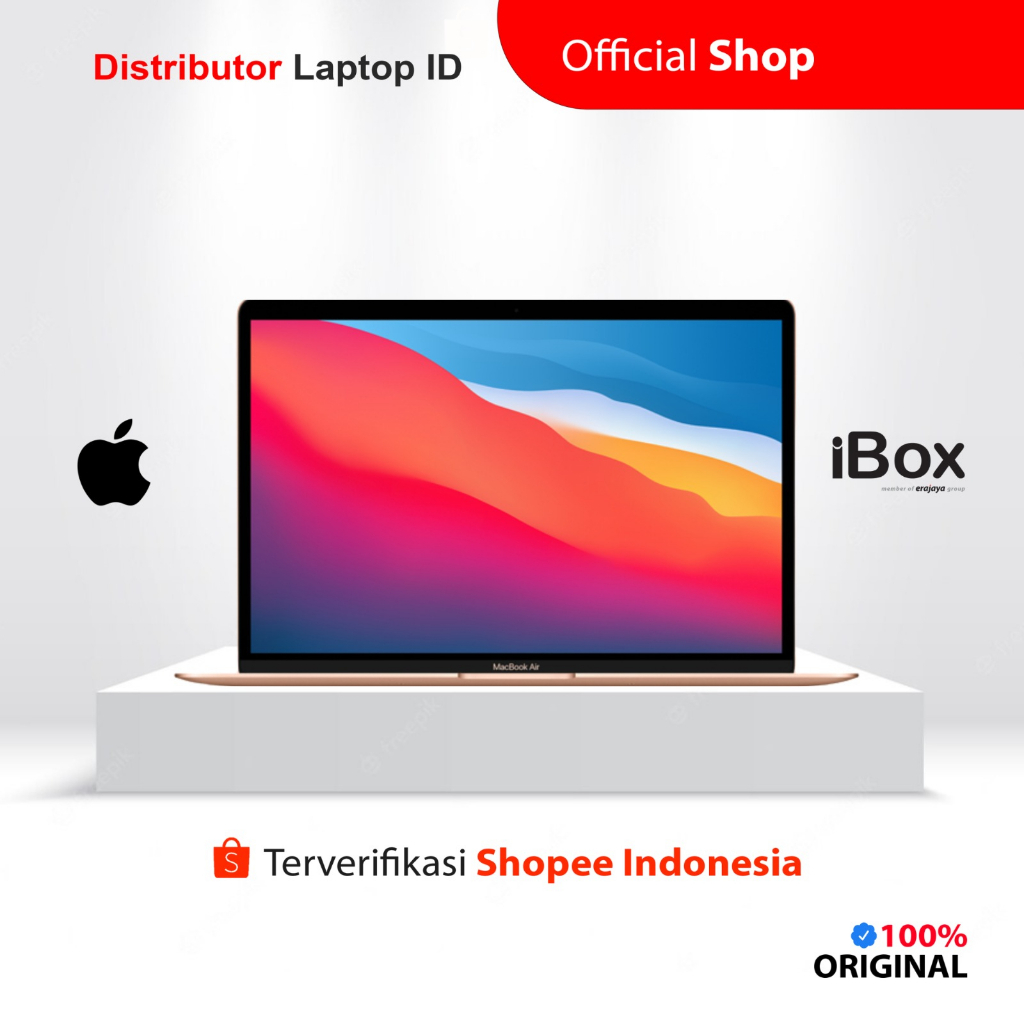 𝗶𝗕𝗼𝘅® MacBook Air M1 Chip 2020 - 13 Inch  8 Core CPU - 7 Core GPU  [ RAM 8GB  SSD 256GB ]