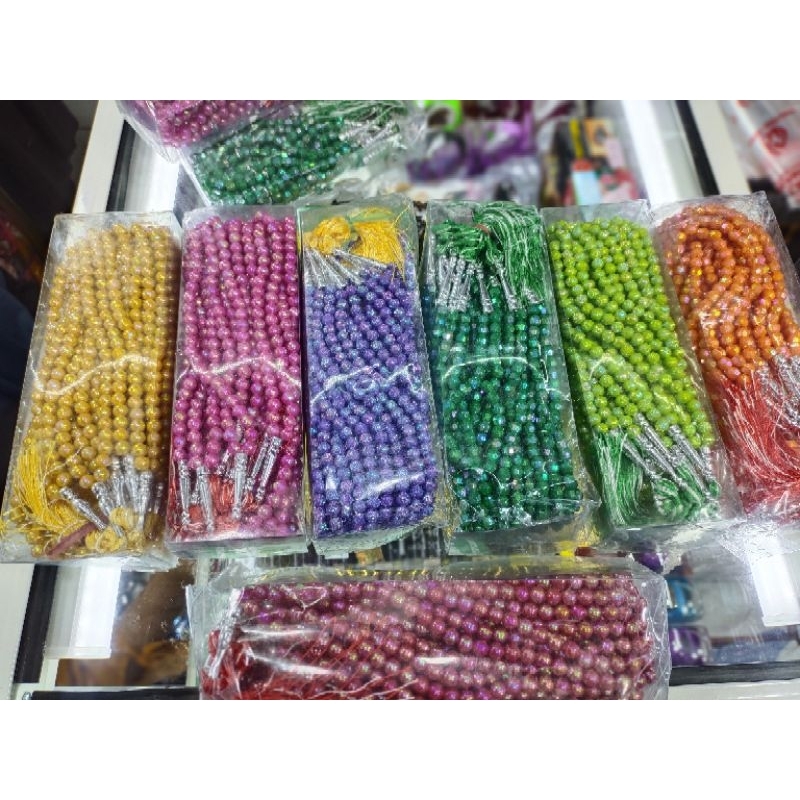 tasbih kristal tasbih mutiarah oleh oleh haji umroh tasbih 99 tsbih 33 tasbih wanita tasbih mewah ta