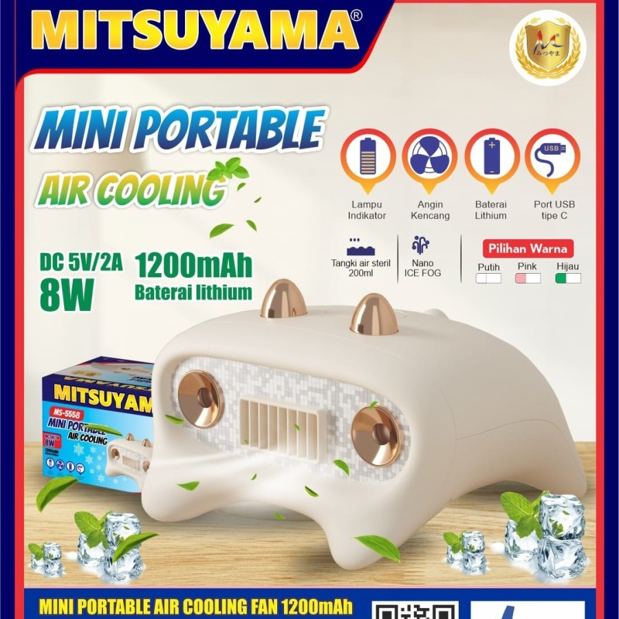 FLXshop - Kipas Mini Portable Air Cooling/Ac Mini Mitsuyama MS-5558